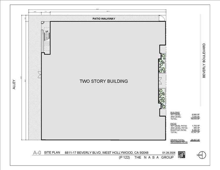 8817 Beverly Blvd, West Hollywood, CA à louer - Plan d’étage - Image 2 de 5