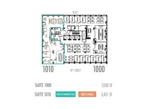 1015 18th St NW, Washington, DC à louer Plan d’étage- Image 1 de 1