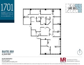 1701 E Woodfield Rd, Schaumburg, IL for lease Floor Plan- Image 1 of 1