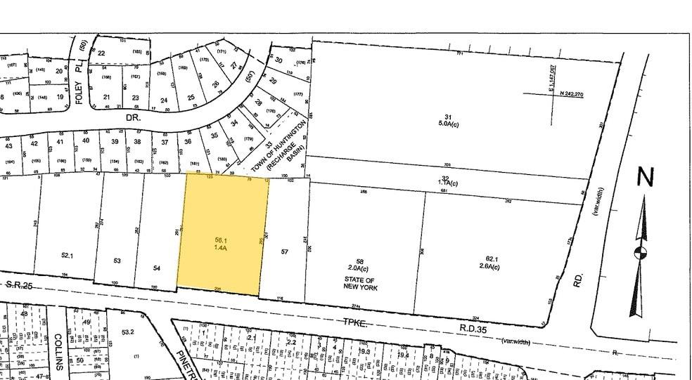 135 W Jericho Tpke, Huntington Station, NY for lease - Plat Map - Image 3 of 5