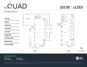 6320 E Thomas Rd, Scottsdale, AZ à louer Plan d’étage- Image 1 de 1