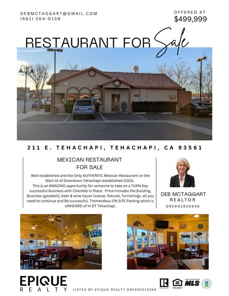 211 E Tehachapi Blvd, Tehachapi, CA à vendre - Photo du bâtiment - Image 2 de 6