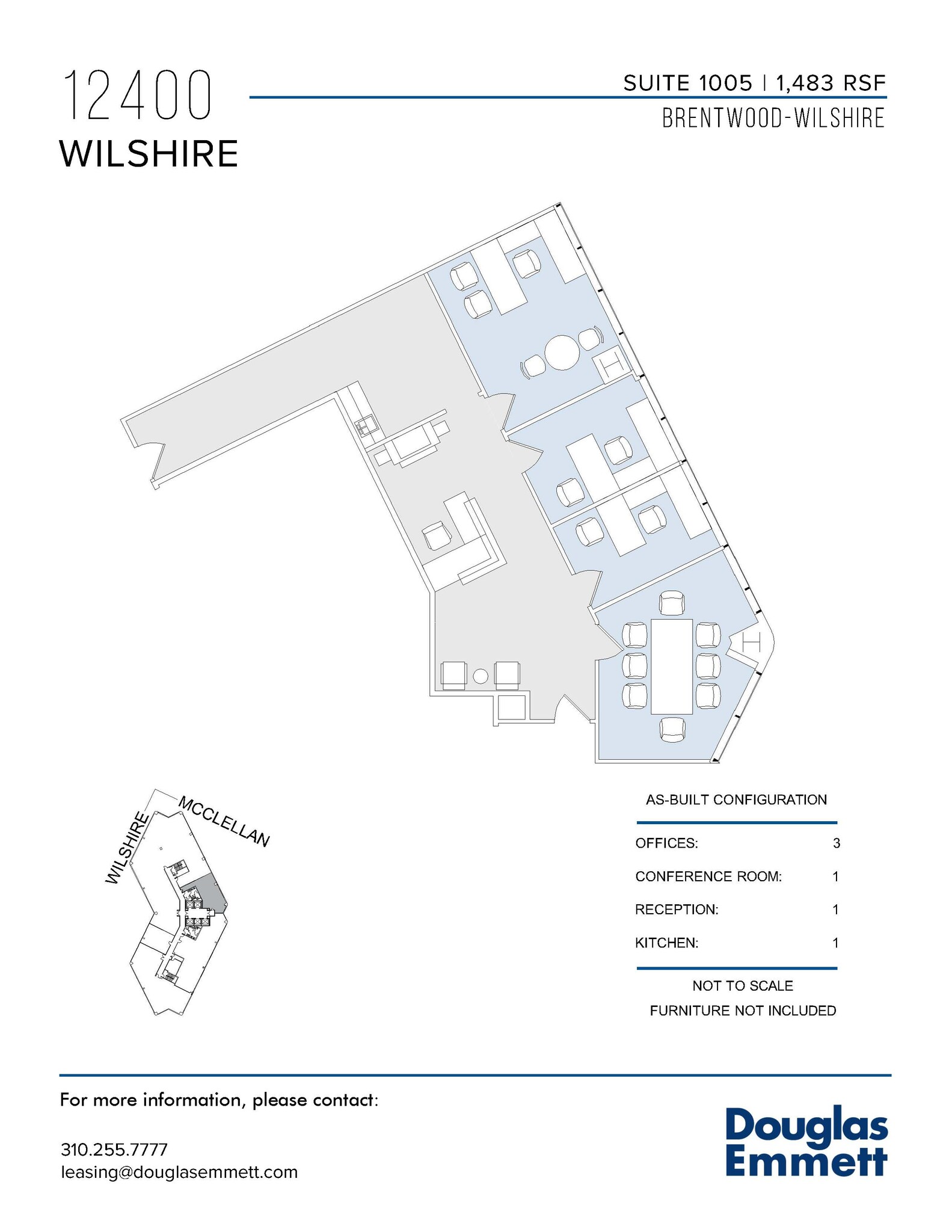 12400 Wilshire Blvd, Los Angeles, CA à louer Plan d  tage- Image 1 de 1