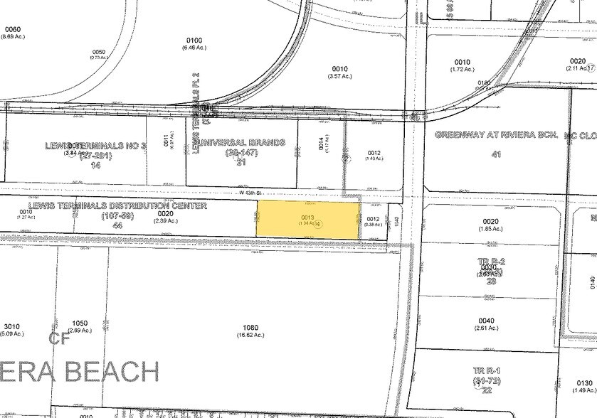 1231 W 13th St, Riviera Beach, FL à louer - Plan cadastral - Image 3 de 5