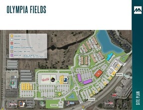 1295-1299 Olympia Fields Dr, Oconomowoc, WI à louer Plan de site- Image 2 de 2