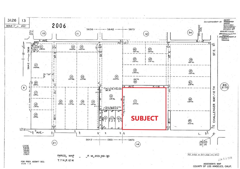 Avenue L, Lancaster, CA à vendre - Plan cadastral - Image 3 de 3