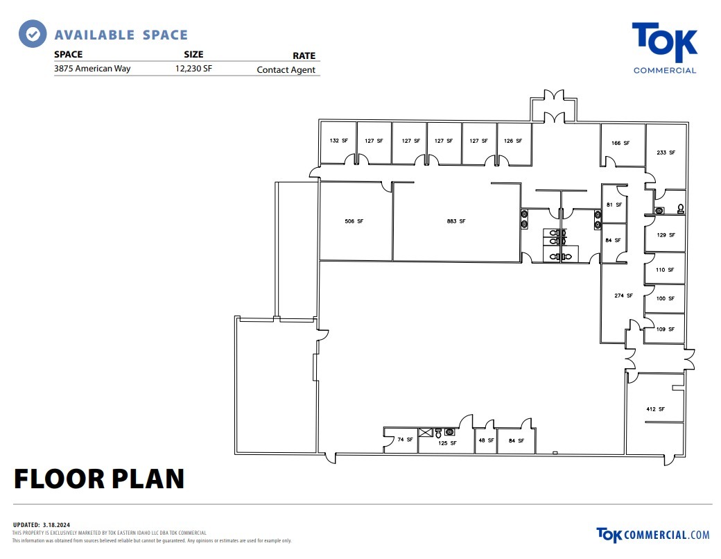 3875 S American Way, Idaho Falls, ID à louer Plan d  tage- Image 1 de 1