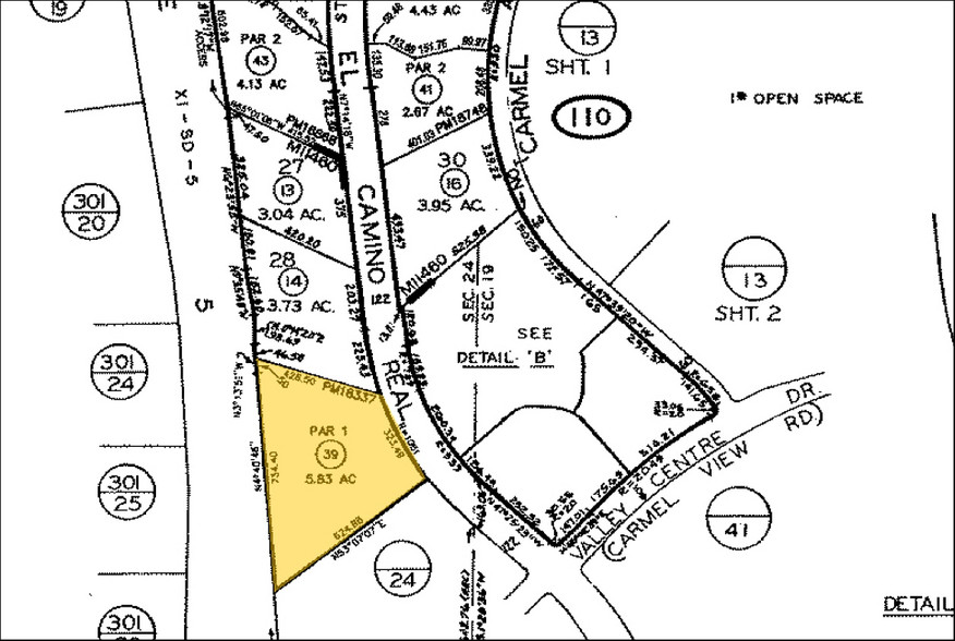 12230 El Camino Real, San Diego, CA à louer - Plan cadastral - Image 2 de 9