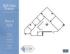 7920 Belt Line Rd, Dallas, TX à louer Plan d’étage- Image 1 de 1