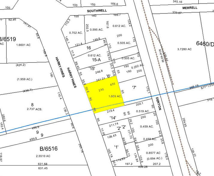 11050 Harry Hines Blvd, Dallas, TX à vendre - Plan cadastral - Image 1 de 1