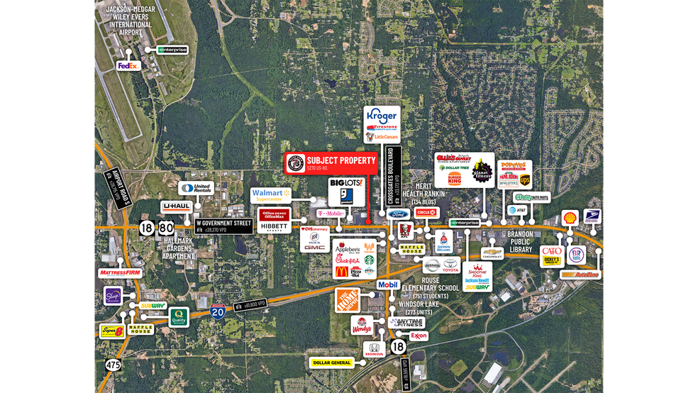 5270 US-80, Pearl, MS à vendre - Photo du bâtiment - Image 3 de 5