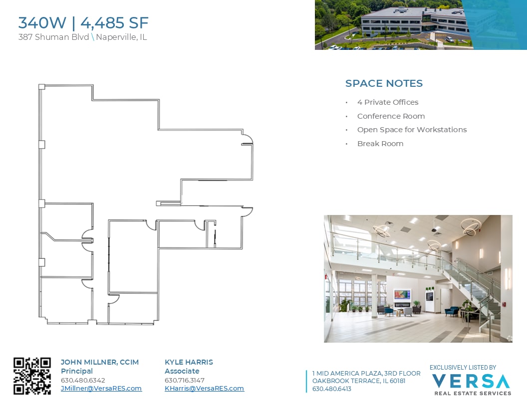 387 Shuman Blvd, Naperville, IL for lease Floor Plan- Image 1 of 1