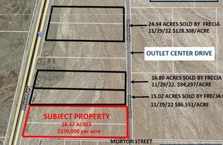 Plus de détails pour NWC Outlet Center Dr & Morton St, Barstow, CA - Terrain à vendre