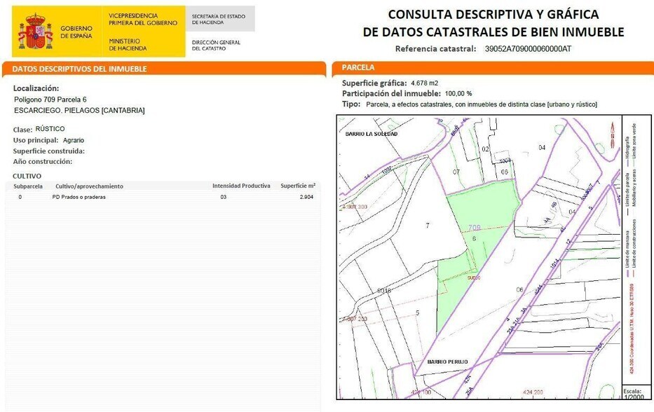Land in Piélagos, Cantabria for sale - Primary Photo - Image 1 of 18