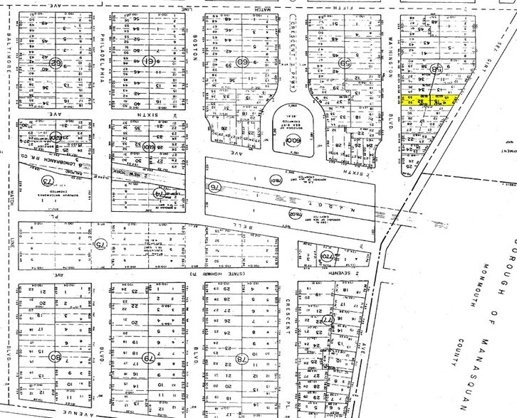530-532 Washington Blvd, Sea Girt, NJ à louer - Plan cadastral - Image 3 de 4