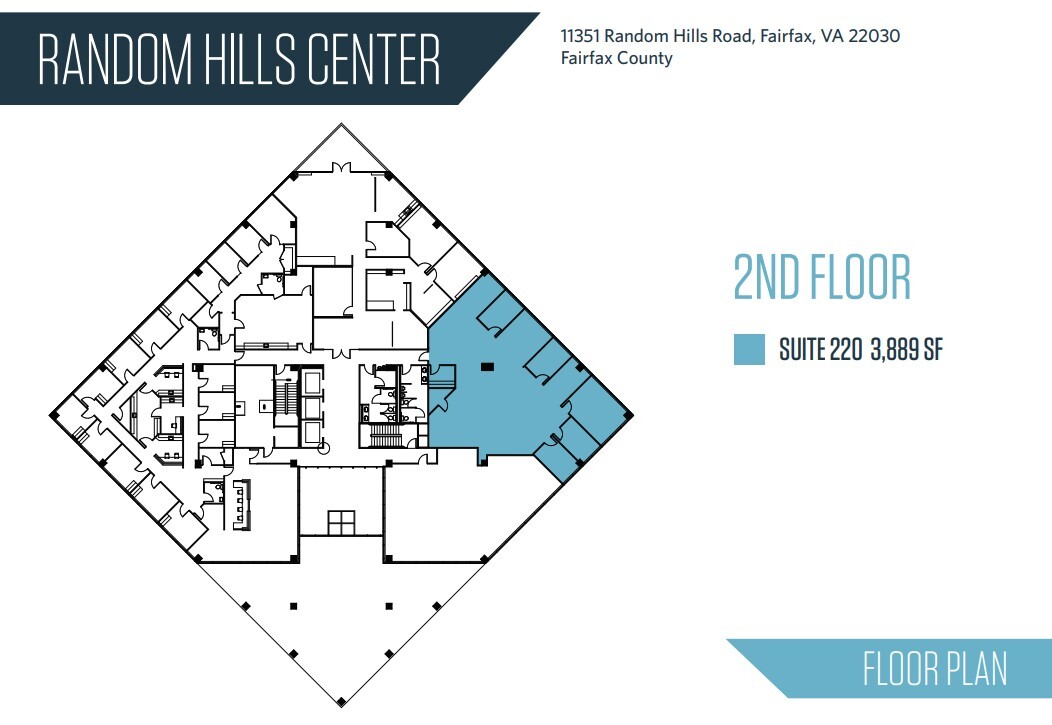 11351 Random Hills Rd, Fairfax, VA à louer Plan d  tage- Image 1 de 1