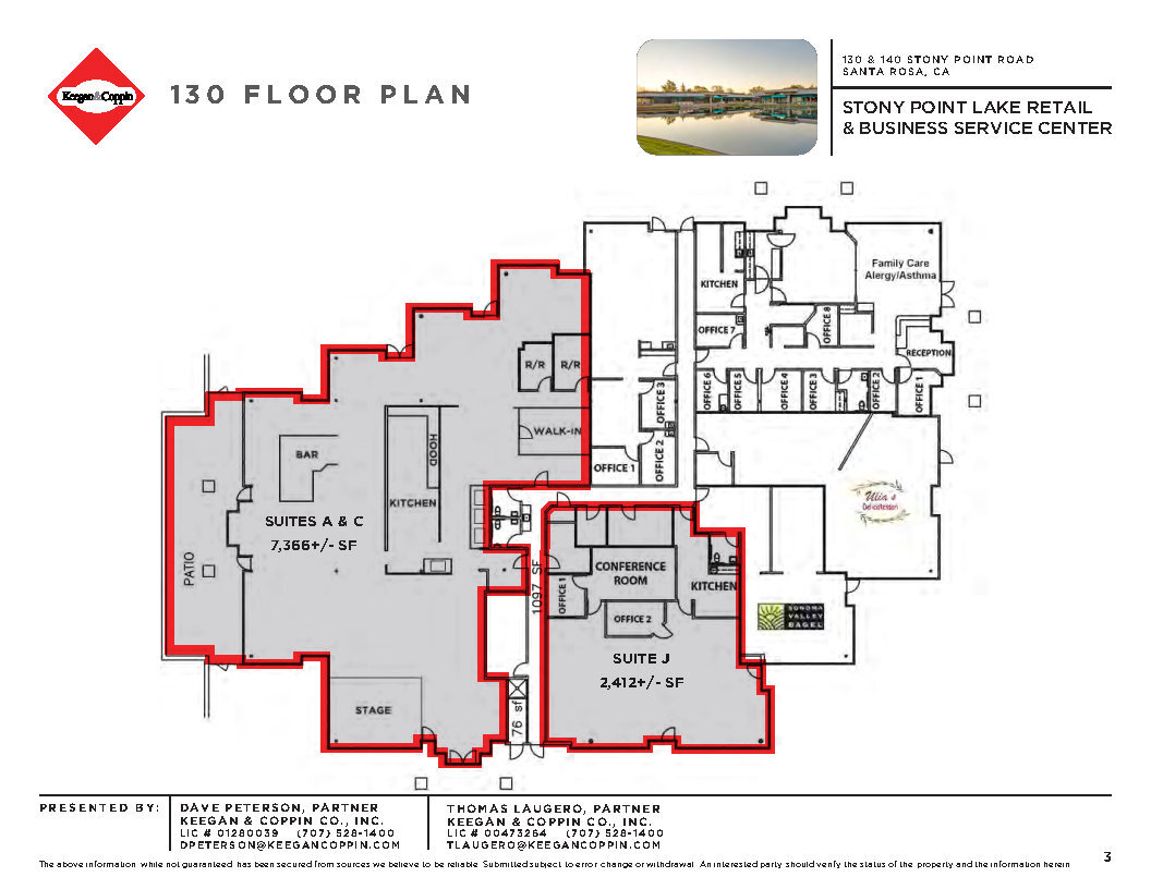 130 Stony Point Rd, Santa Rosa, CA for lease Floor Plan- Image 1 of 1