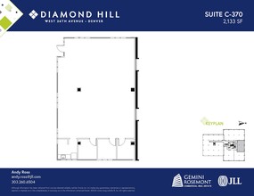 2490 W 26th Ave, Denver, CO à louer Plan d’étage- Image 1 de 2