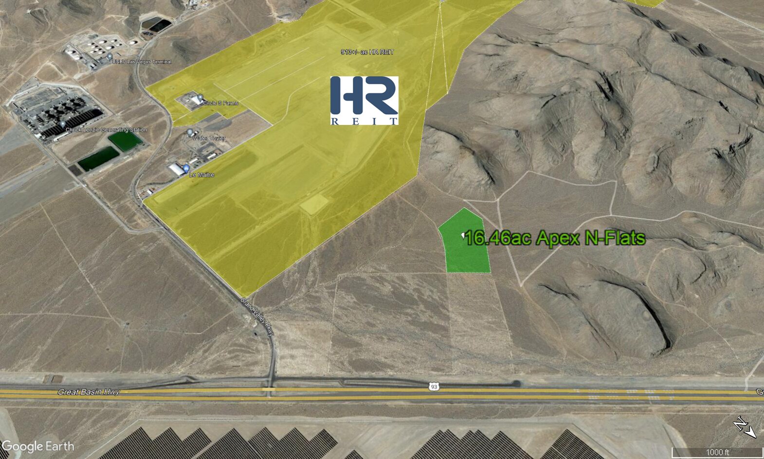 Apex N-Flats,16.46ac OWC Terms, Vacant Land, Las Vegas, NV à vendre Photo principale- Image 1 de 15