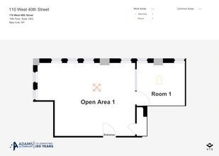 110 W 40th St, New York, NY à louer Plan d  tage- Image 1 de 4