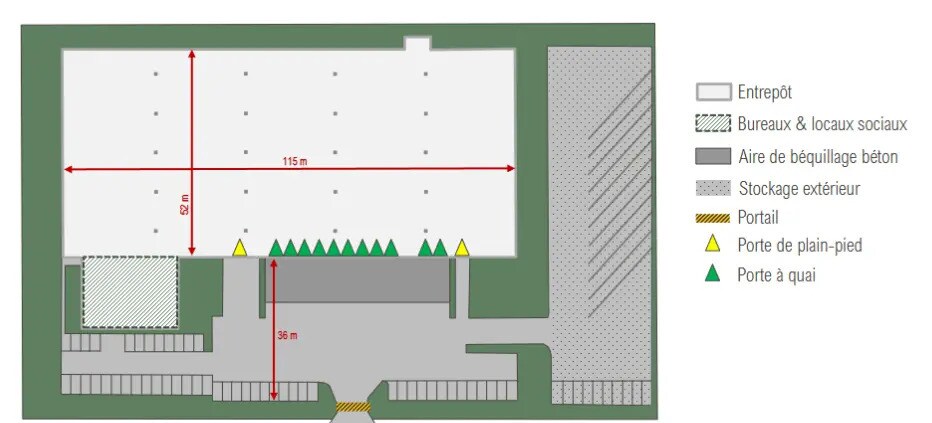 Industriel dans Goussainville à louer - Plan d’étage - Image 2 de 2
