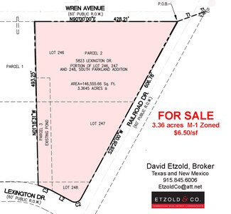 Plus de détails pour Railroad Drive, El Paso, TX - Terrain à vendre