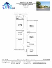 1116-1126 W Pioneer Pky, Arlington, TX à louer Plan d’étage- Image 1 de 1