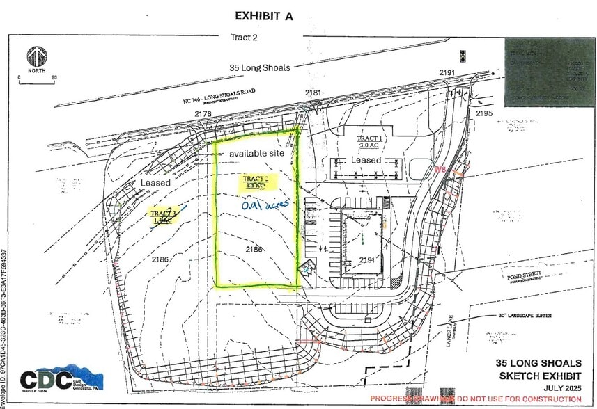 35 Long Shoals Rd, Arden, NC for lease - Site Plan - Image 1 of 2