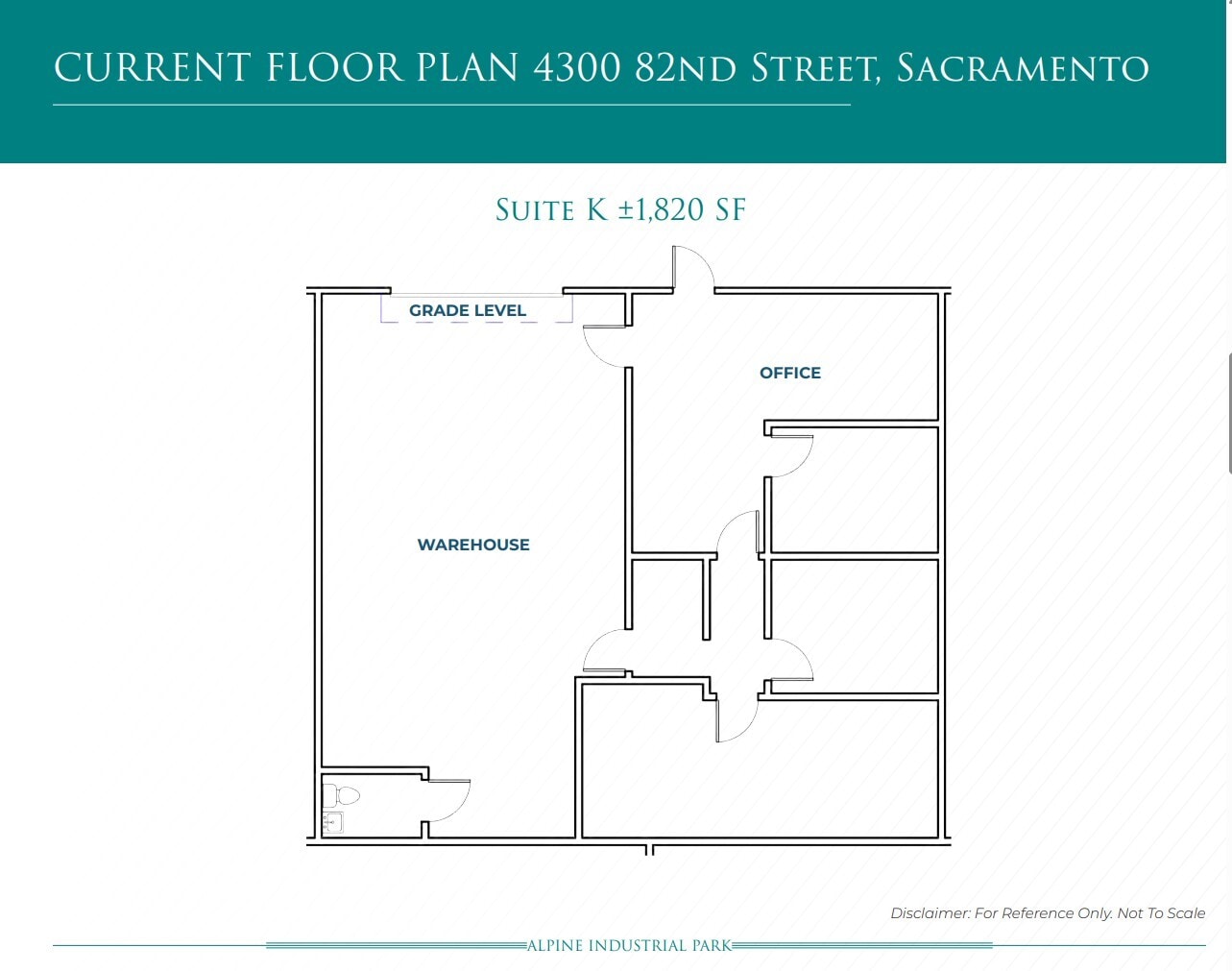 4300 82nd St, Sacramento, CA for lease Floor Plan- Image 1 of 1