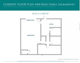 4300 82nd St, Sacramento, CA for lease Floor Plan- Image 1 of 1