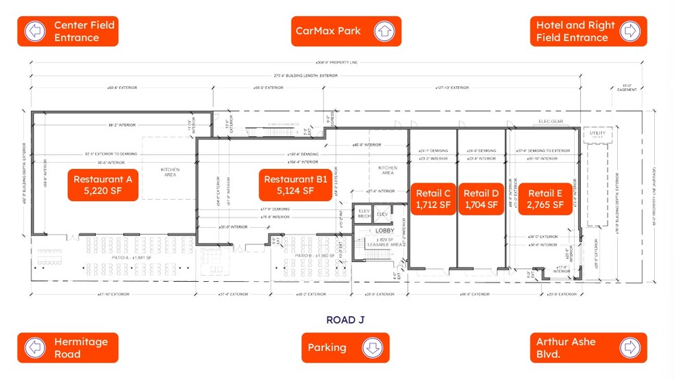 3001 N Arthur Ashe Blvd, Richmond, VA for lease - Floor Plan - Image 2 of 2