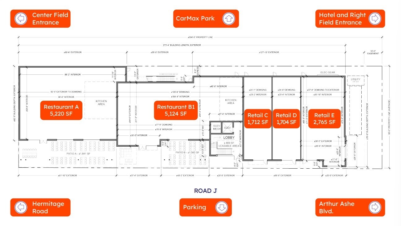 3001 N Arthur Ashe Blvd, Richmond, VA for lease Floor Plan- Image 1 of 1
