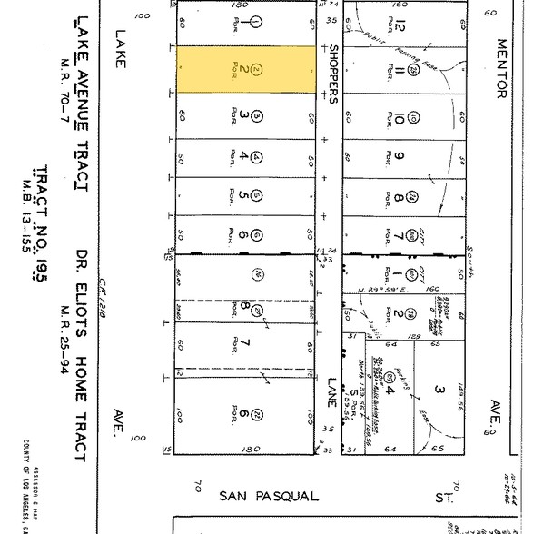 380 S Lake Ave, Pasadena, CA à vendre - Plan cadastral - Image 1 de 1