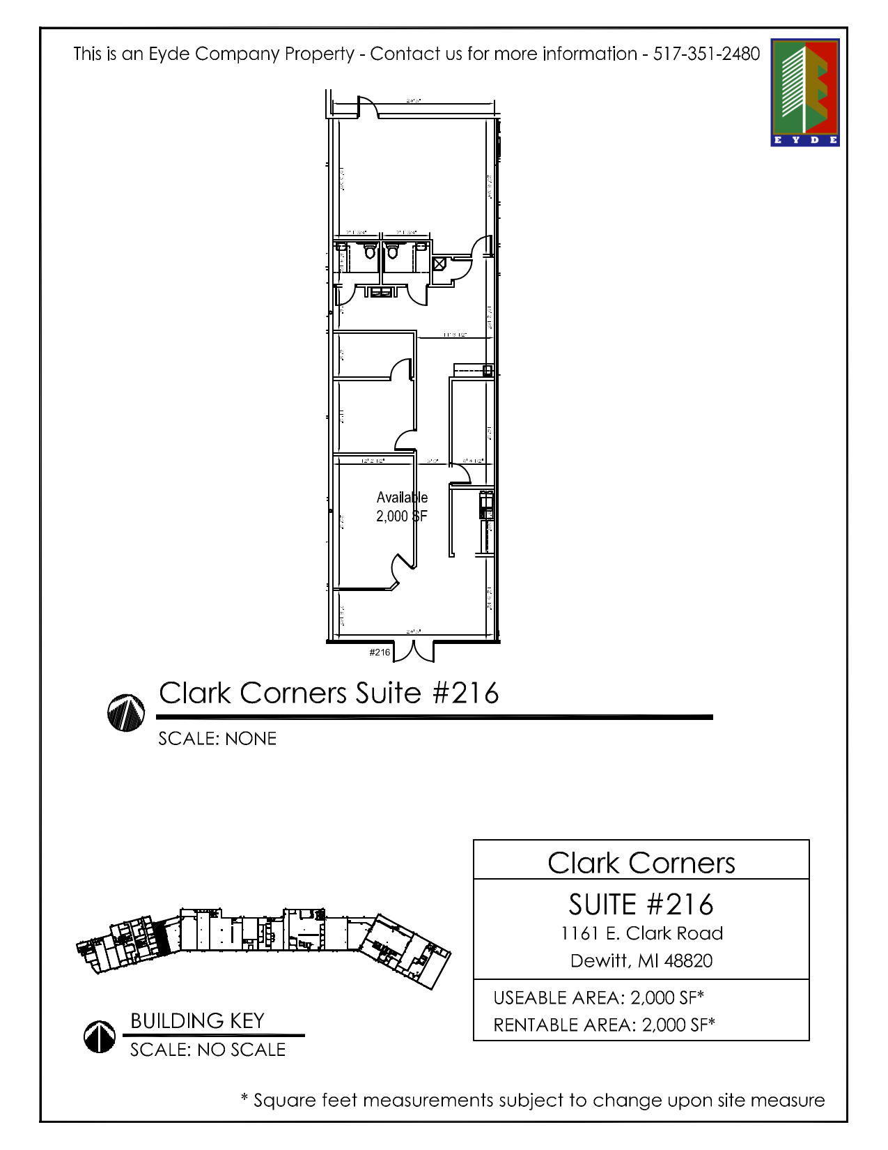 1161 E Clark Rd, Dewitt, MI for lease Floor Plan- Image 1 of 1