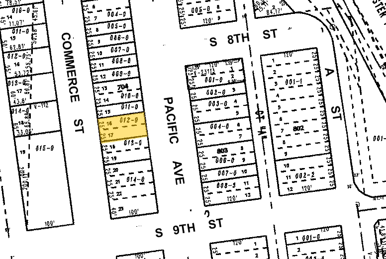 734 Pacific Ave, Tacoma, WA à vendre Plan cadastral- Image 1 de 1