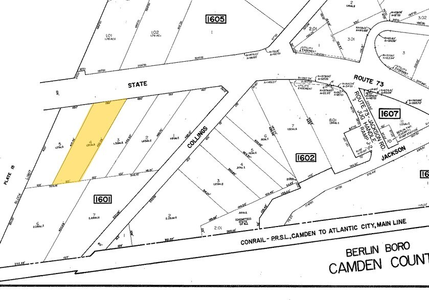 18 W Collings Ave, West Berlin, NJ à louer - Plan cadastral - Image 2 de 3