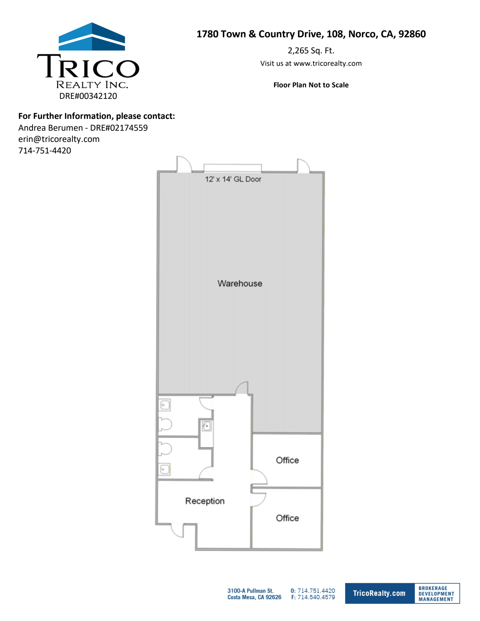 1790 Town & Country Dr, Norco, CA for lease Floor Plan- Image 1 of 1