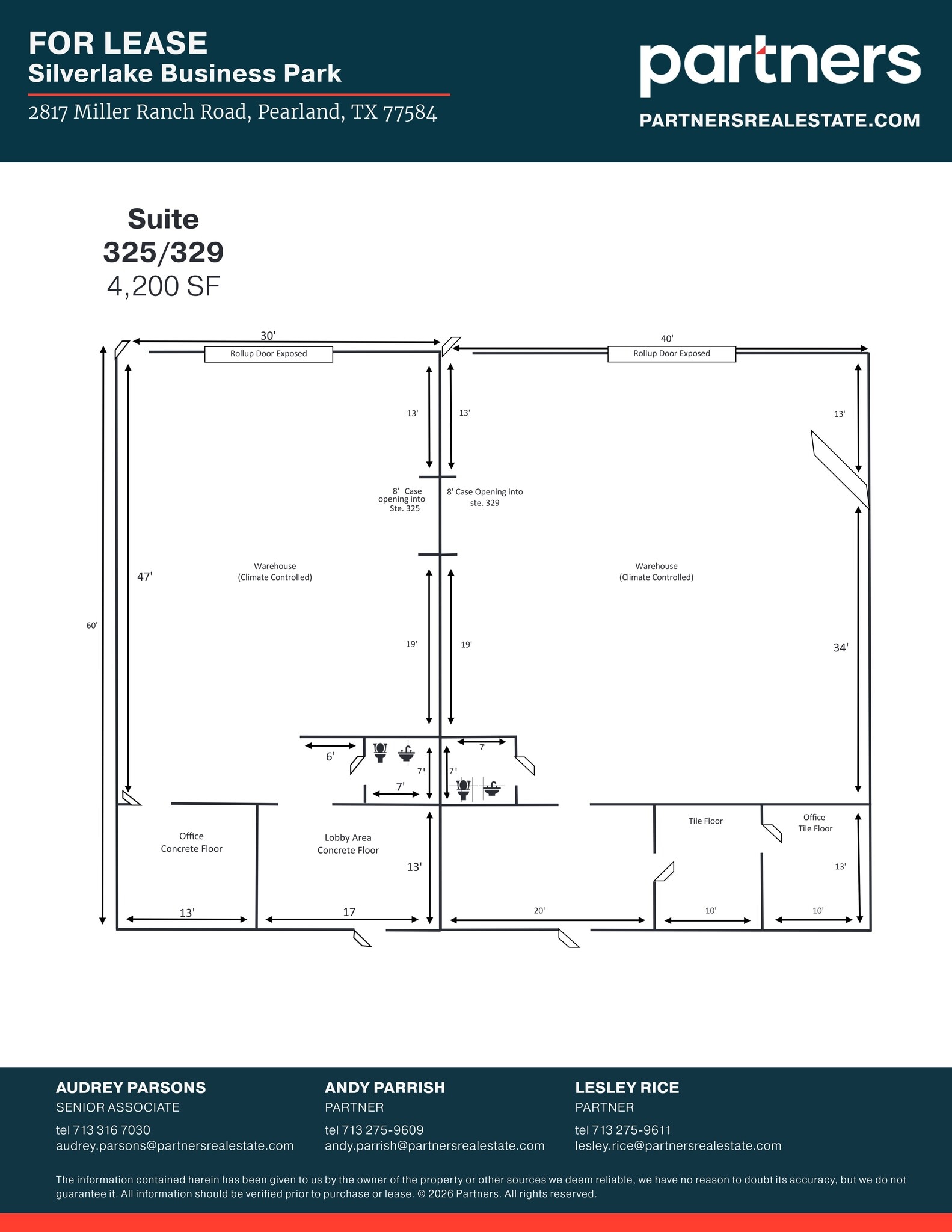 2825 Miller Ranch Rd, Pearland, TX à louer Plan de site- Image 1 de 1