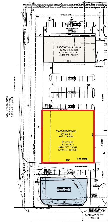 10137 Marine City Hwy, Ira Township, MI à louer Plan de site- Image 1 de 2