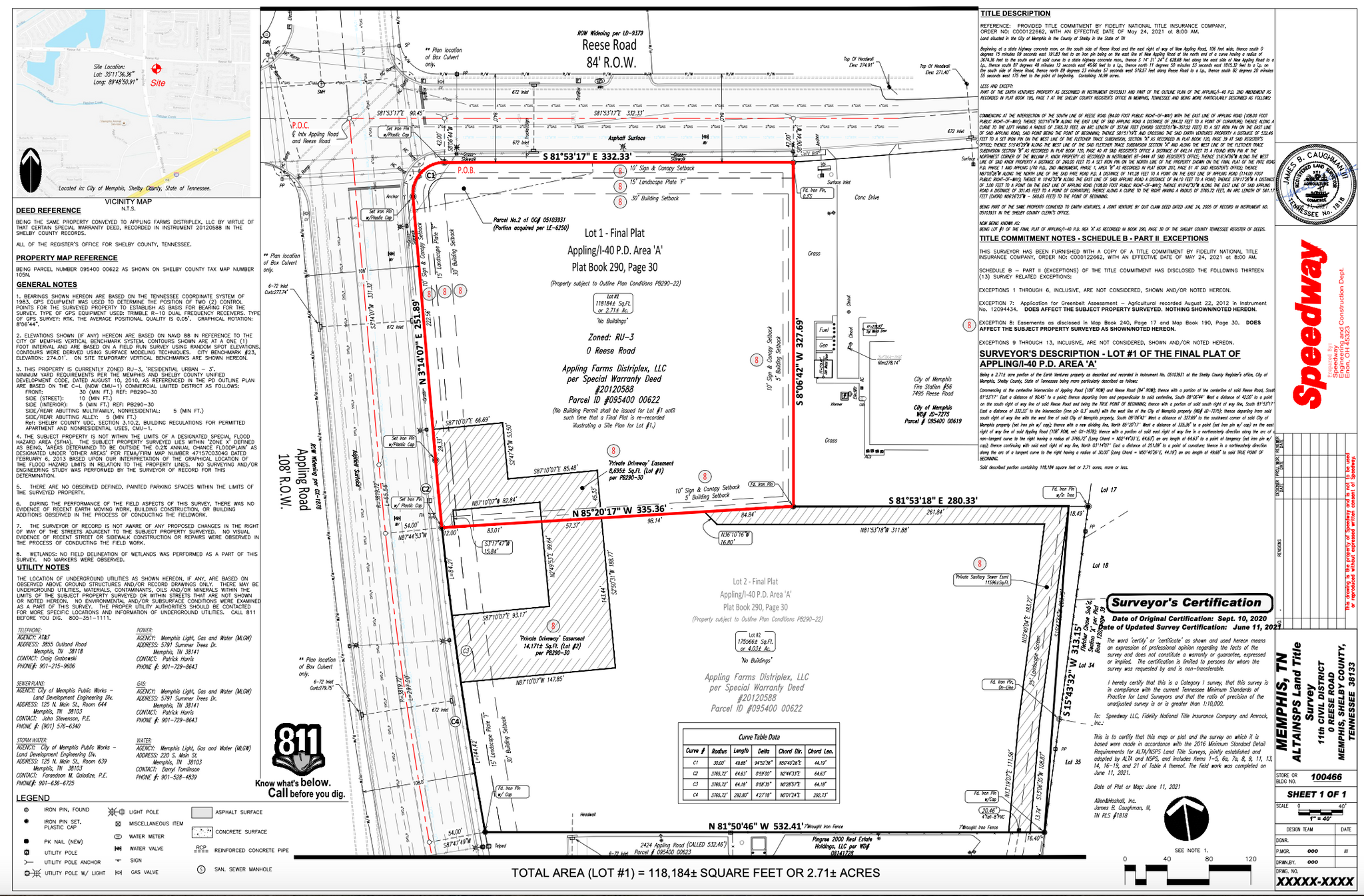 Appling Rd & Reese Rd, Memphis, TN for sale Other- Image 1 of 3