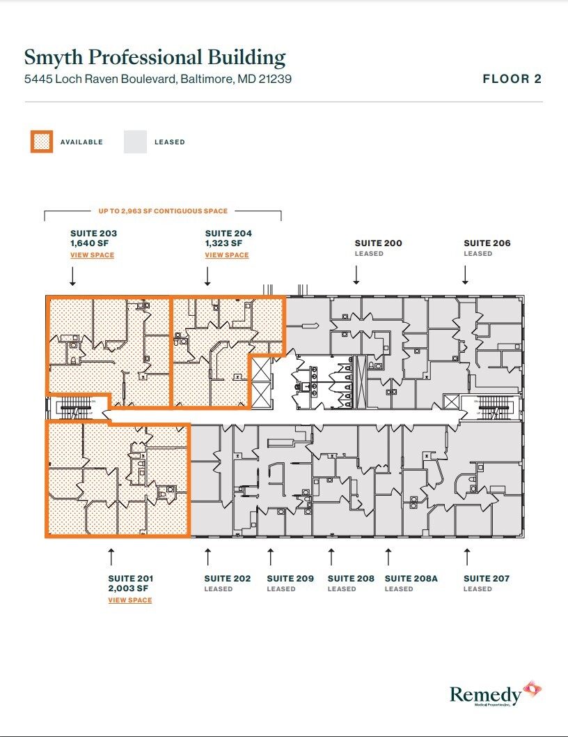 5445-5601 Loch Raven Blvd, Baltimore, MD à louer Plan d  tage- Image 1 de 4