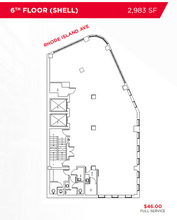 1710 Rhode Island Ave NW, Washington, DC à louer Plan d  tage- Image 1 de 1