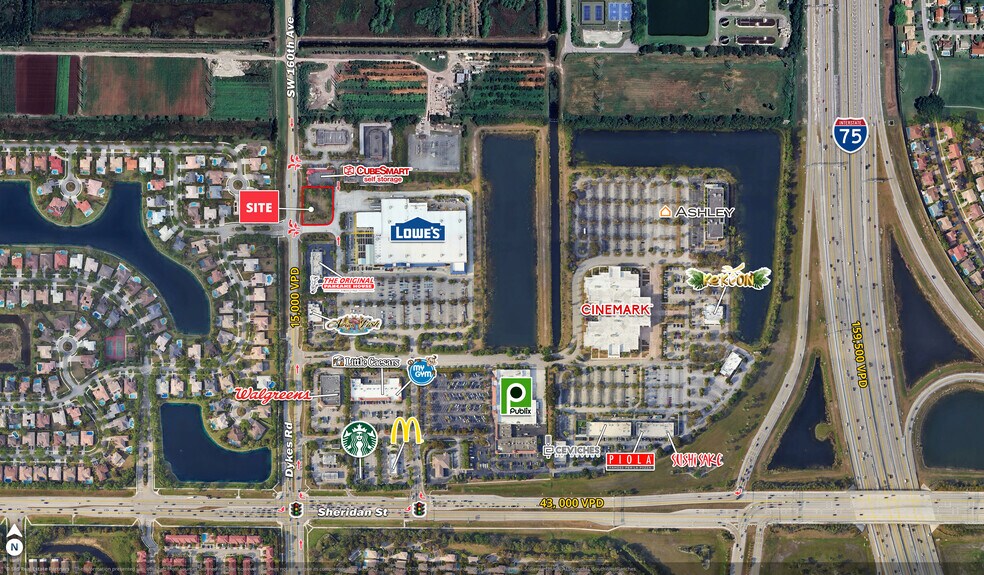 6600 Dykes Rd, Southwest Ranches, FL à vendre - Aérien - Image 2 de 2