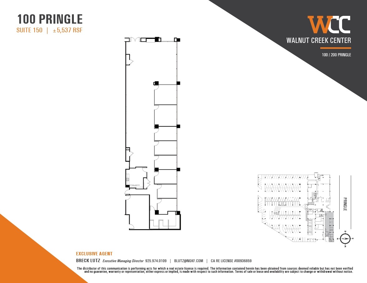 100 Pringle Ave, Walnut Creek, CA for lease Floor Plan- Image 1 of 1