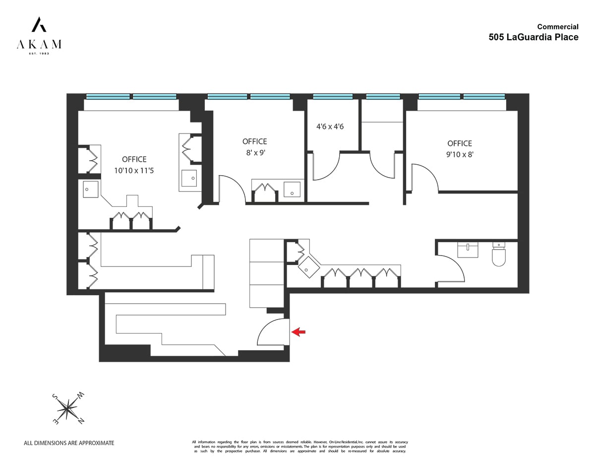 505 Laguardia Pl, New York, NY for lease Floor Plan- Image 1 of 1