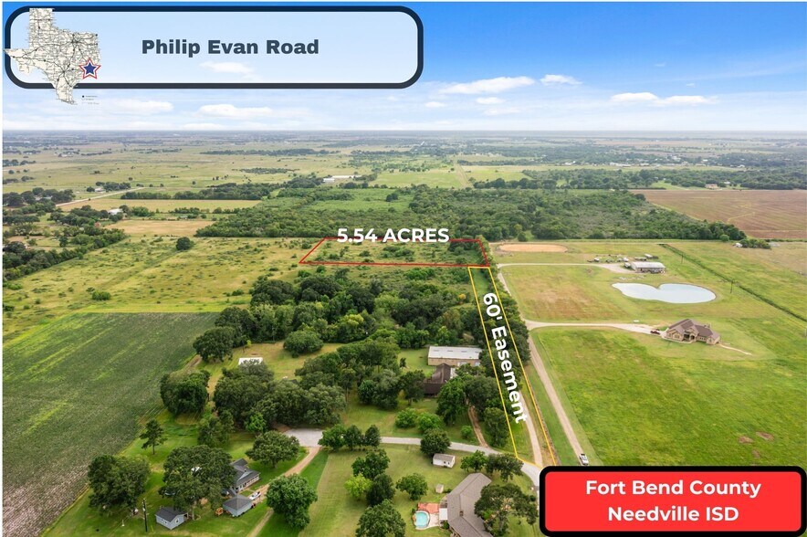 6423 Philip Evan Rd, Needville, TX à vendre - Aérien - Image 1 de 14