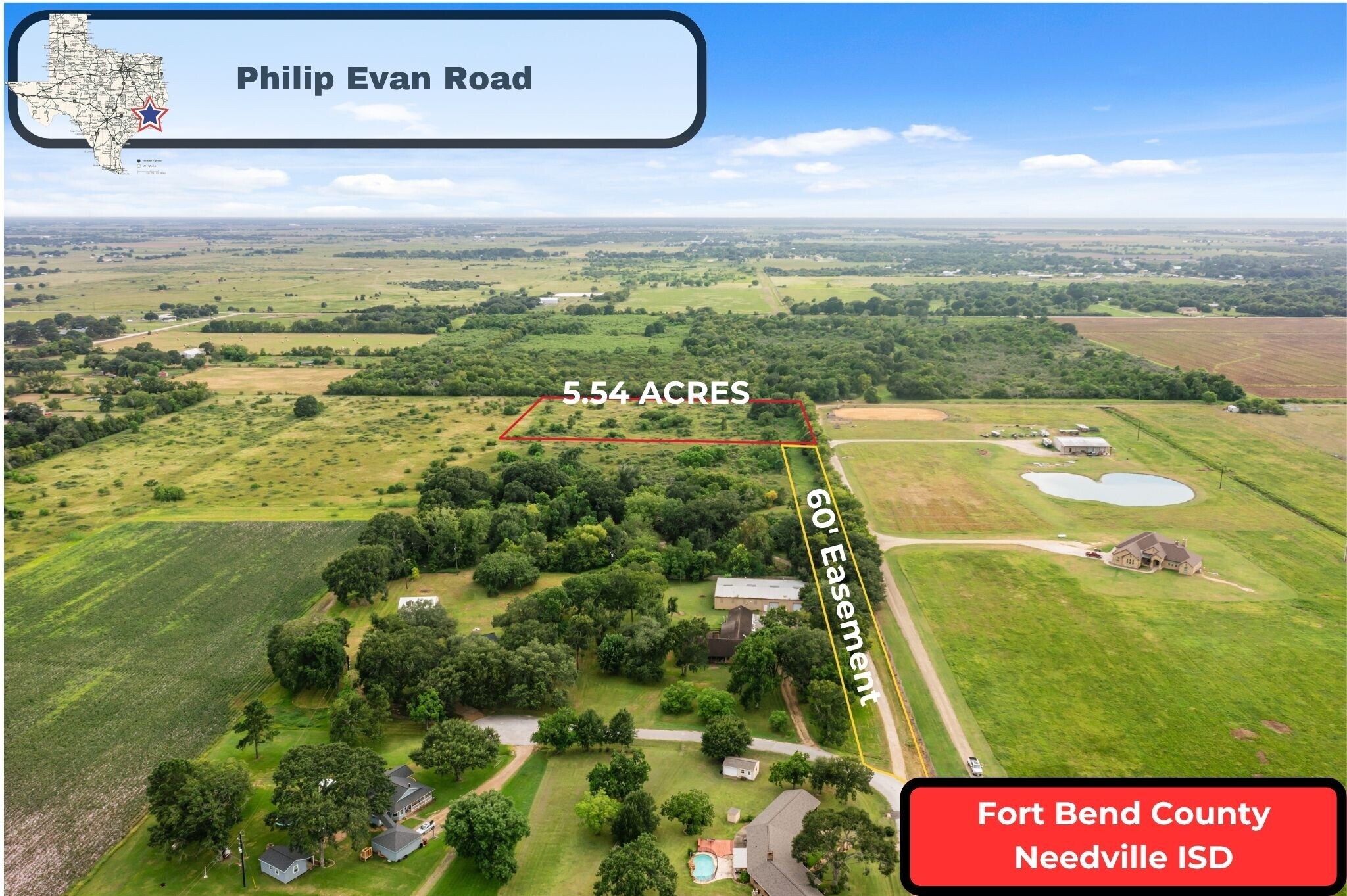 6423 Philip Evan Rd, Needville, TX à vendre Aérien- Image 1 de 15