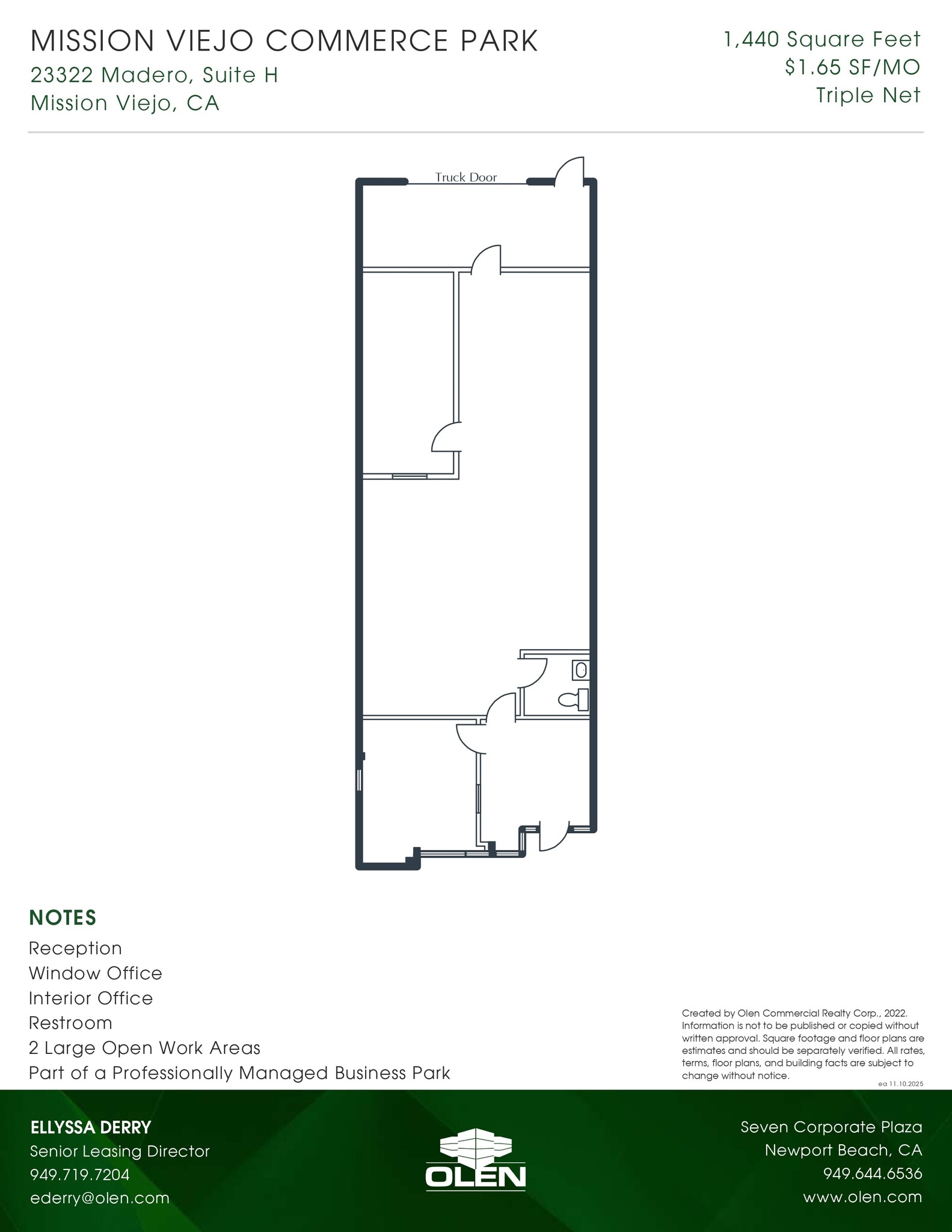 23322 Madero, Mission Viejo, CA for lease Floor Plan- Image 1 of 1