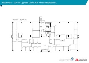 200 W Cypress Creek Rd, Fort Lauderdale, FL à louer Plan de site- Image 1 de 1