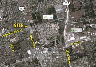 2001 N Bell Blvd, Cedar Park, TX - Aérien Vue de la carte